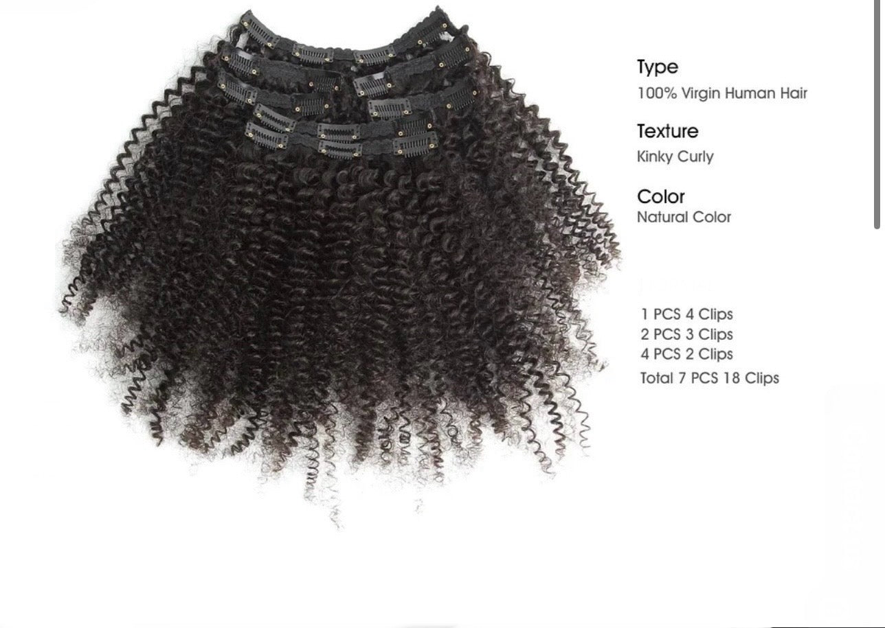 Kinky Curly Clip Ins